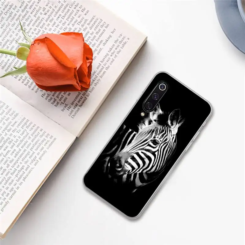 

Black and white cute Animal zebra Phone Case For Xiaomi Redmi note 7 8 9 A t k30 max3 9 s 10 pro lite