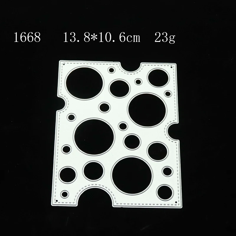 

Metal Cutting Dies Circle Dot Rectangle Background for Scrapbooking Shape Stencil Craft Paper Knife Mould Blade Punch Make Decor