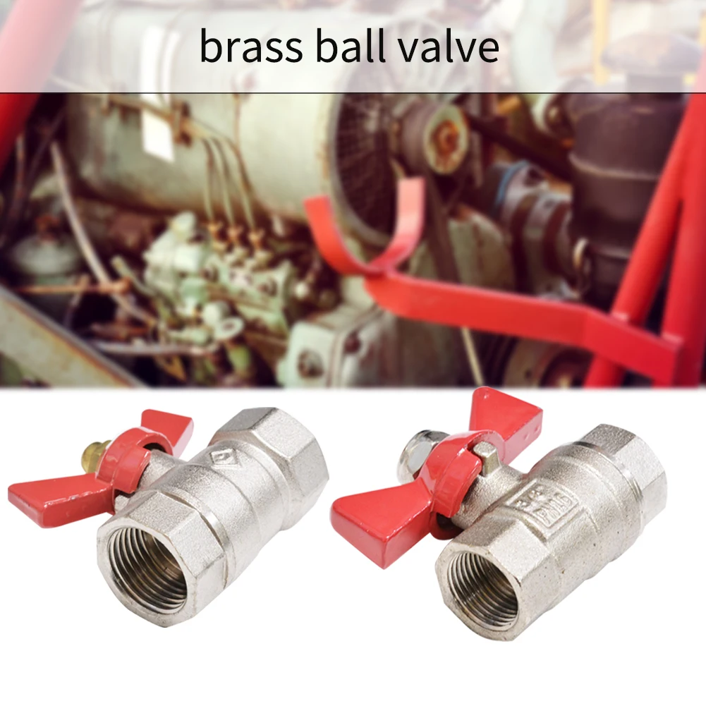 

Brass Ball DIY Tool Oil Garden Hose Threaded With Wing Handle Hardware Accessories Water Stop Mini Air Shut Off Full Port
