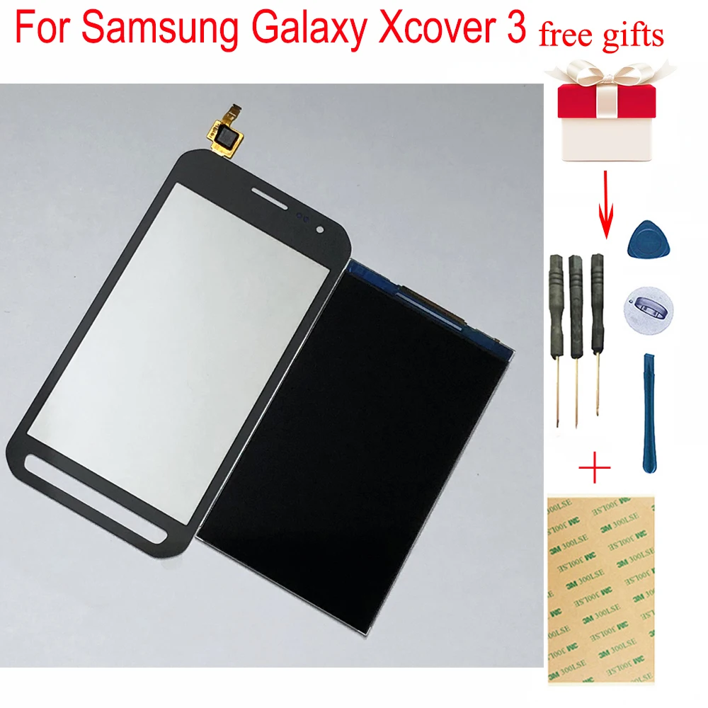 Для samsung Galaxy Xcover 3 SM-G388F G388 G388F сенсорный экран дигитайзер стекло сенсор+ ЖК-дисплей Панель модуль монитор