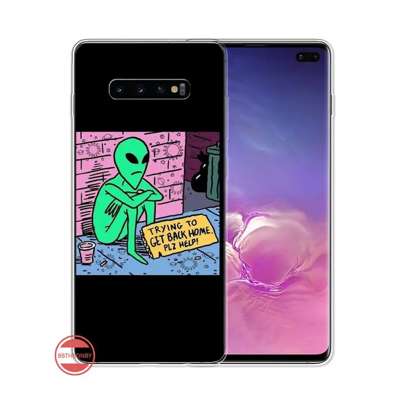 

Aesthetics Cartoon alien space Phone Case For Samsung Galaxy S5 S6 S7 S8 S9 S10 S10e S20 edge plus lite