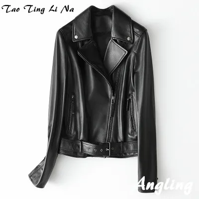 Лидирующий бренд весна 2020 женские из натуральной овечьей кожи куртка H12 высокого