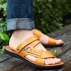 Мужские сандалии Topvivi, пляжные шлепанцы, открытый носок, модная летняя Уличная обувь, лето 2021