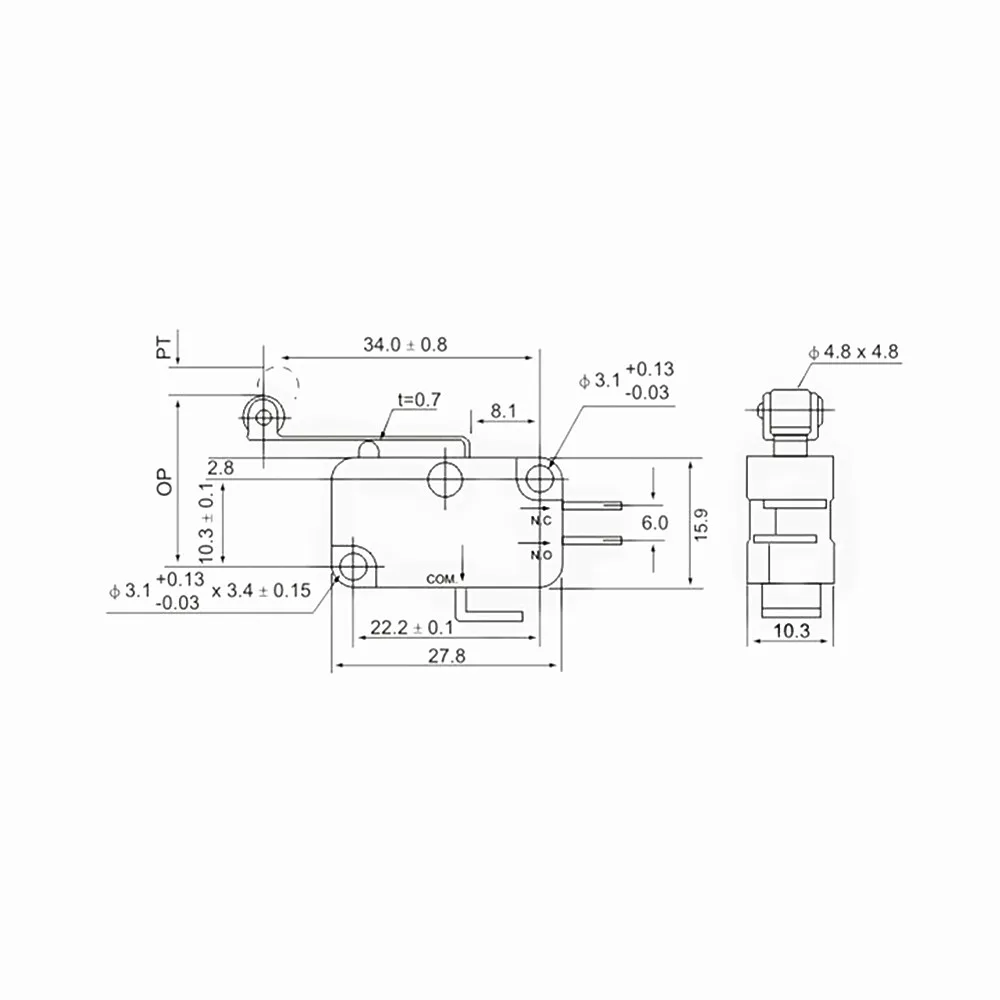 5 шт. встроенный микропереключатель SPDT 15 А/250 В | Обустройство дома
