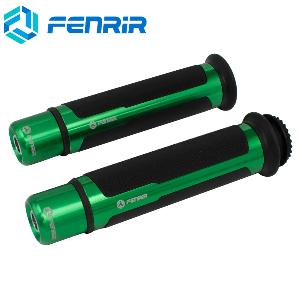 Мотоциклетные ручки с ЧПУ 22 мм для Yamaha Fz6 R1 R3 R6 R15 R25 YZF R1 MT07 MT-09 Tmax 530 XJ6 Ybr для HONDA SUZUKI KTM Benelli - Цвет: Green No Box