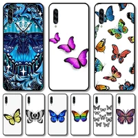 butterfly phone case for samsung galaxy a 12 51 52 21 71 70 42 32 10 80 90 e 5g s black shell art cell cover