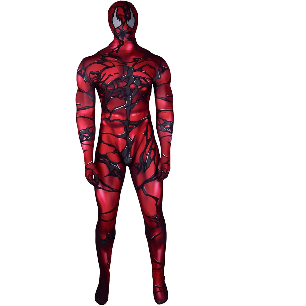 Фильм Venom 2 Carnage Cletus kaady Косплей Костюм Megamind Плотный Комбинезон для взрослых и