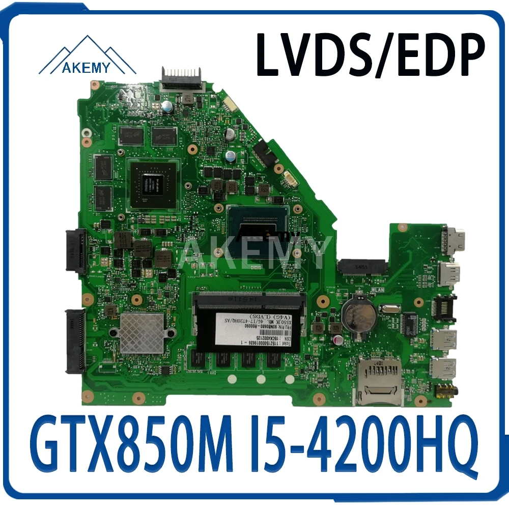Новинка! Для For Asus X550JD X550JK X550JX X550JF FX50J ZX50J A550J материнская плата для ноутбука GTX850M 4