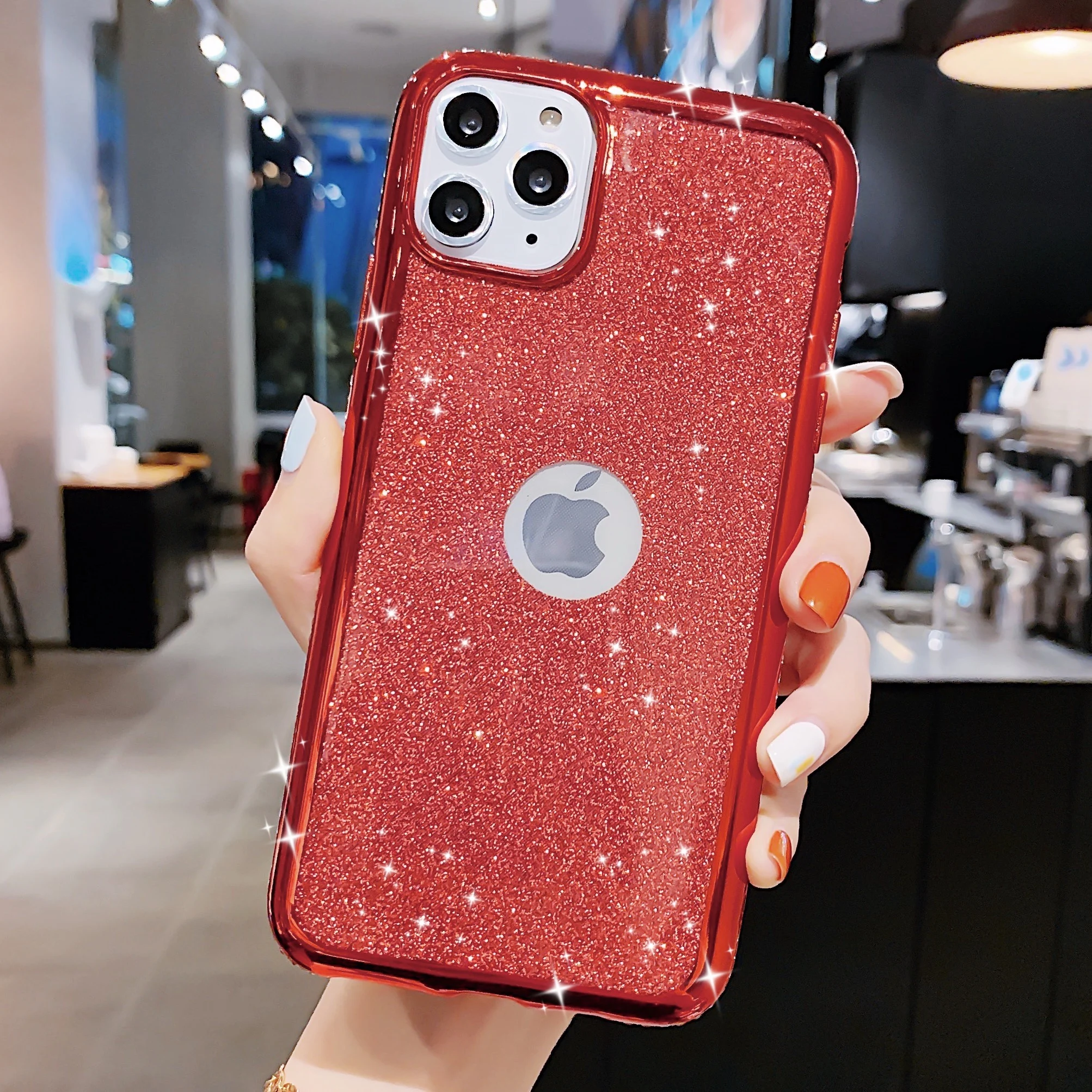 Сплошной цвет ТПУ мягкий силикагель чехол для iPhone 11 PRO Блестящий Защитный X XR XS MAX 6