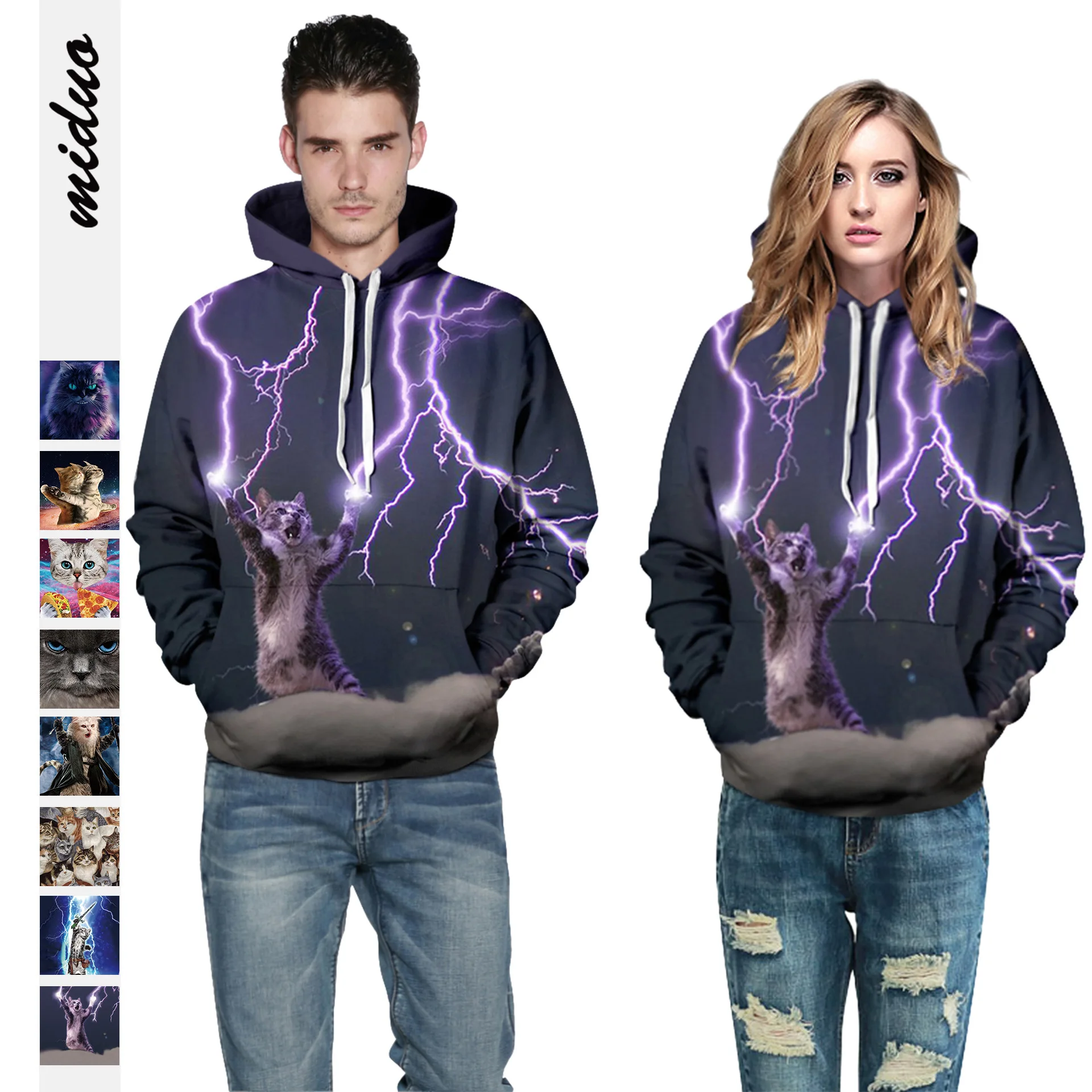 3D принт уличная куртка с длинным рукавом капюшоном для мужчин и женщин вечерние