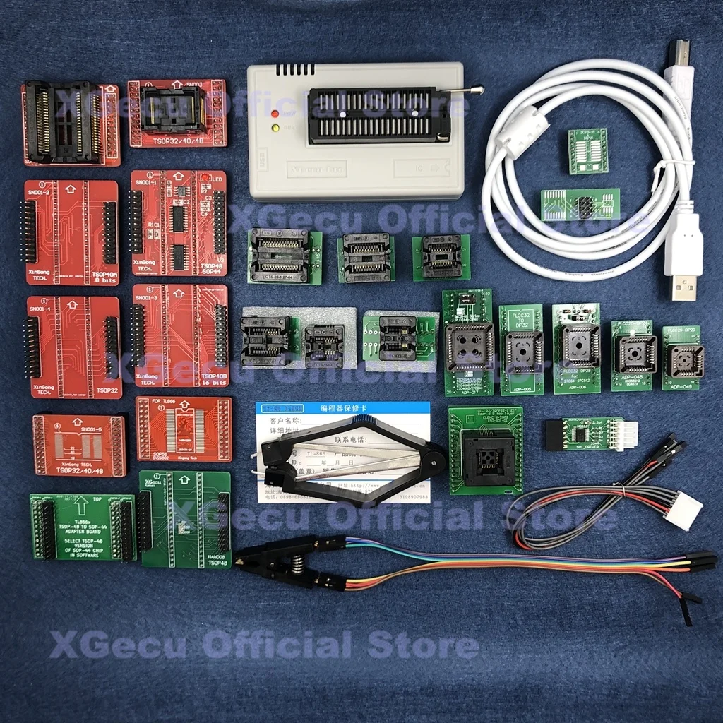 Черная розетка V11.30 XGecu TL866II Plus USB-программатор с поддержкой 16842 + IC SPI Flash NAND EEPROM MCU