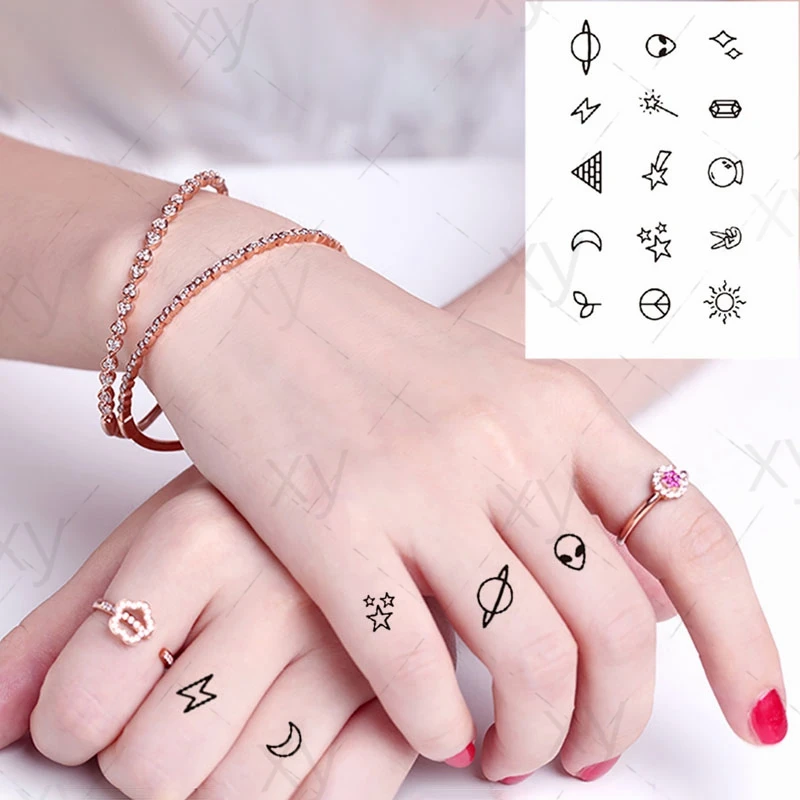 

Temporary Tattoo Sticker Sexy Barbed Bouquet of Roses Fake Tattoos Waterproof Tatoos Legs Arm Belly Small Size for Women Girl
