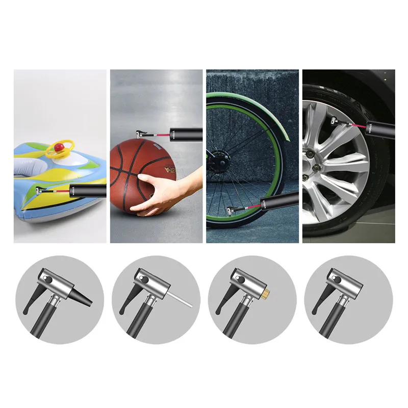 Портативный автомобильный надувной электрический мини насос 2000 мАч psi воздушный