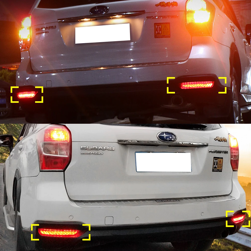 Задний бампер светильник для Subaru Forester 2008 2017 задний s DRL противотуманный
