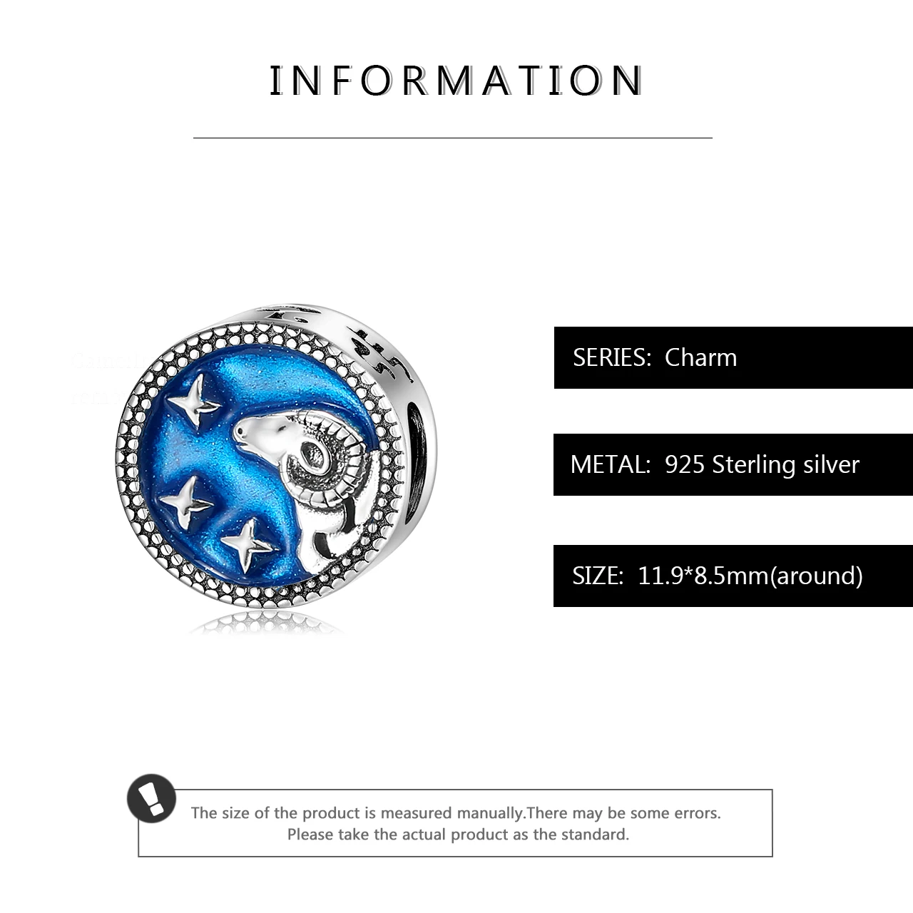 Fashion 925 Sterling Silver Twelve constellations Aries Charm Beads fits Original LYNACCS Bracelets Jewelry Making Birthday Gift | Украшения