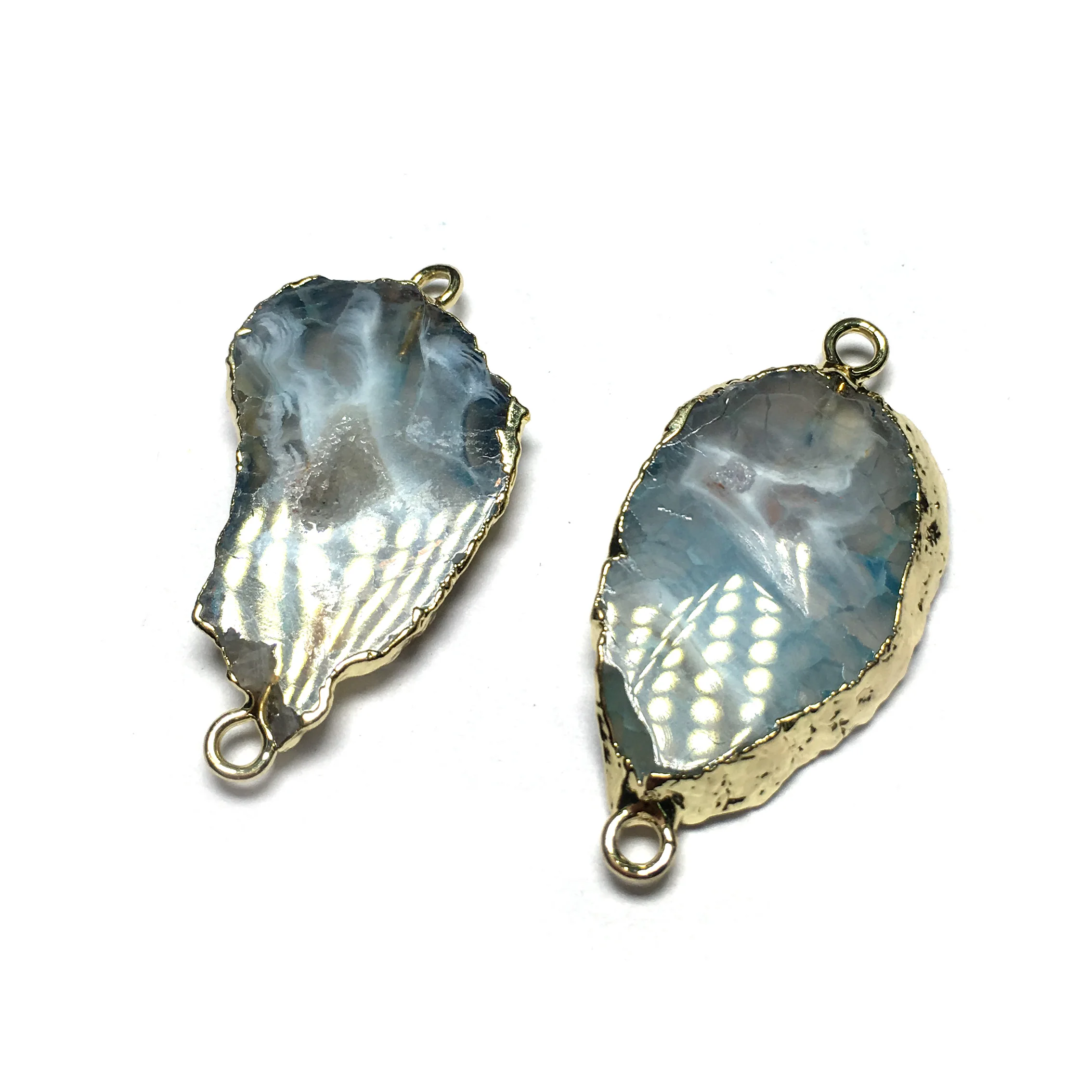 1 шт. нерегулярный натуральный камень соединительный элемент кулон подвеска для