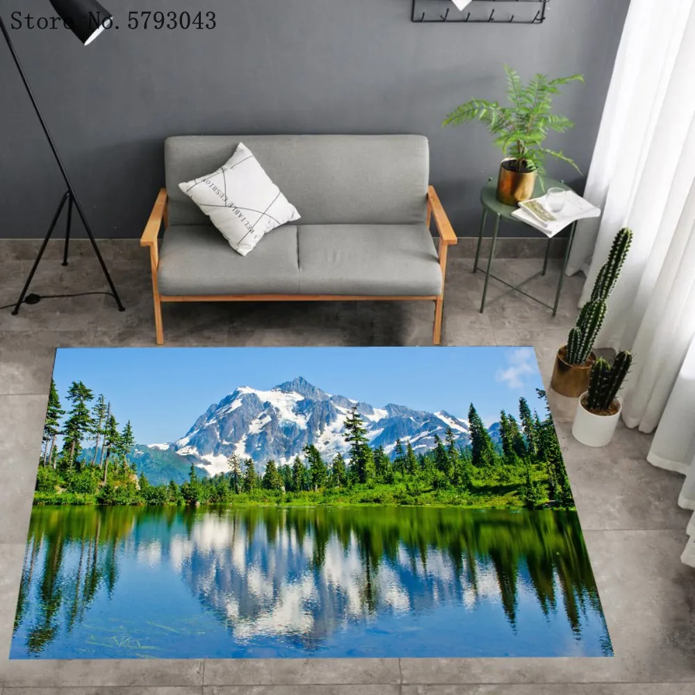 3d-принт красивый Фотофон напольный коврик для детской Снежной Горы детский