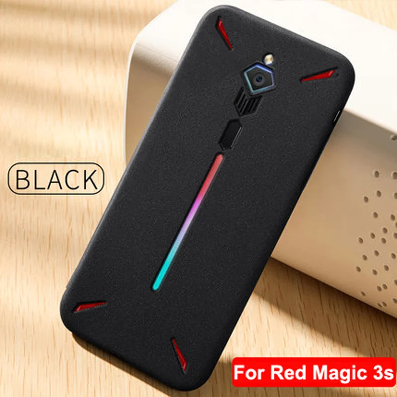 Для zte Nubia Red Magic 1 3 3 s Чехол magic3 Rock sand силиконовый скраб мягкая задняя крышка для red magic 3 s 3 s NX609J NX629J shell - Цвет: Red Magic 3s