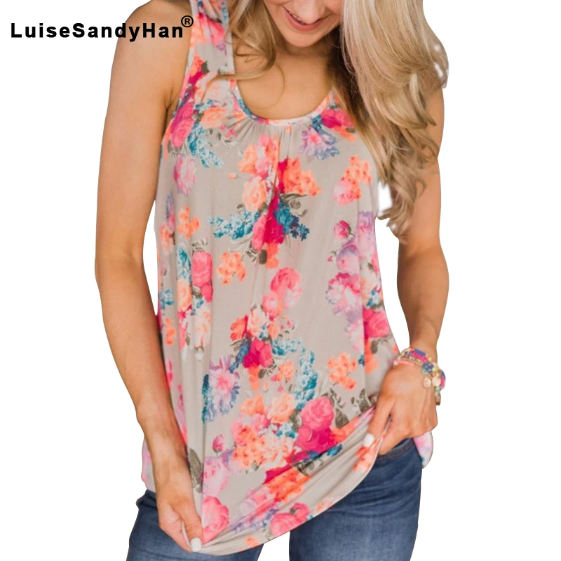 Женская футболка с круглым вырезом летняя дышащая свободная тонкая цветочным