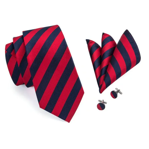 Hi-Tie Пейсли шейный галстук красный синий Gravatas Hanky набор запонок ручной работы шелковые галстуки для мужчин Модный цветочный шейный платок Corbata