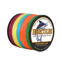 hercules fishing line 12 strands braided wire pe 10lb to 100lb 100m to 1000m camouflage carp reservoir feel better long shot