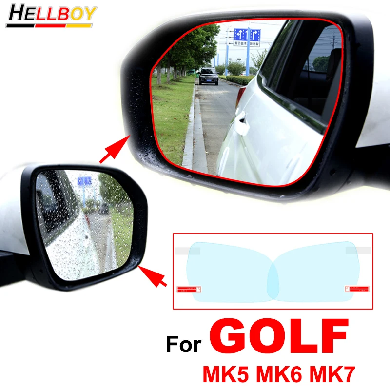 

4pcs Rainproof Car Side View Mirror Anti Fog Film Sticker For Volkswagen VW GOLF 6 7 MK7 MK6 MK5 Rearview Mirror Waterproof Film