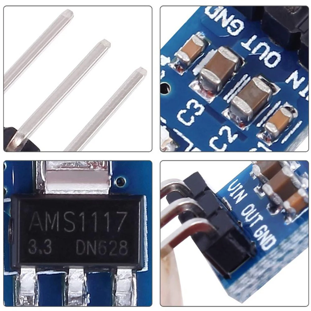 DC понижающий Питание модуль 3 V AMS1117 силовой 4 75 12V постоянного тока до