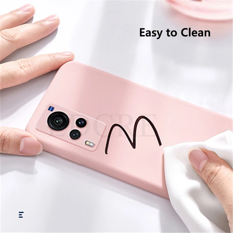 For Vivo X60 Pro Plus Case Liquid Silicone Ultra Thin Shockproof Soft Case For Vivo X60 Pro Cover For Vivo X60 Vivo X60 Pro Plus