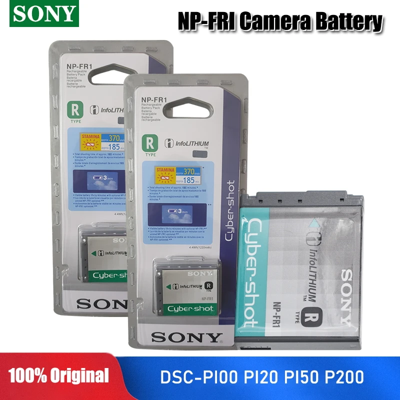 Оригинальный аккумулятор SONY 3 6 в Φ NP FR1 NPFR1 1220 мАч литиевая аккумуляторная батарея