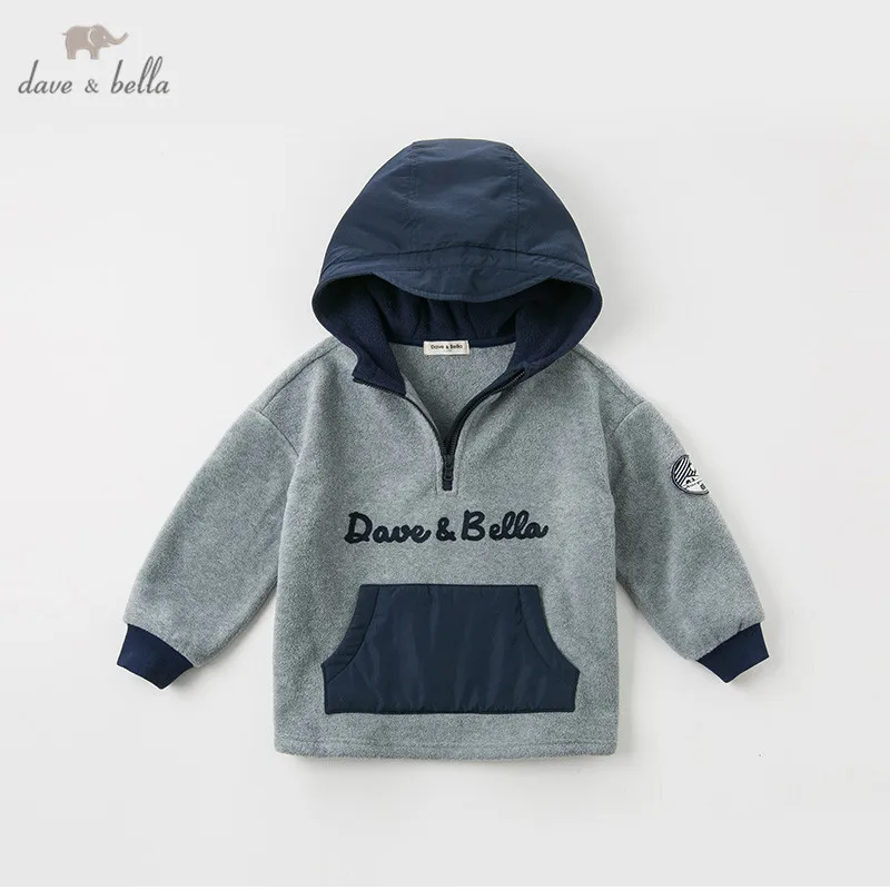 DBK11262 dave bella/осенне зимняя детская футболка для мальчиков с длинными рукавами и