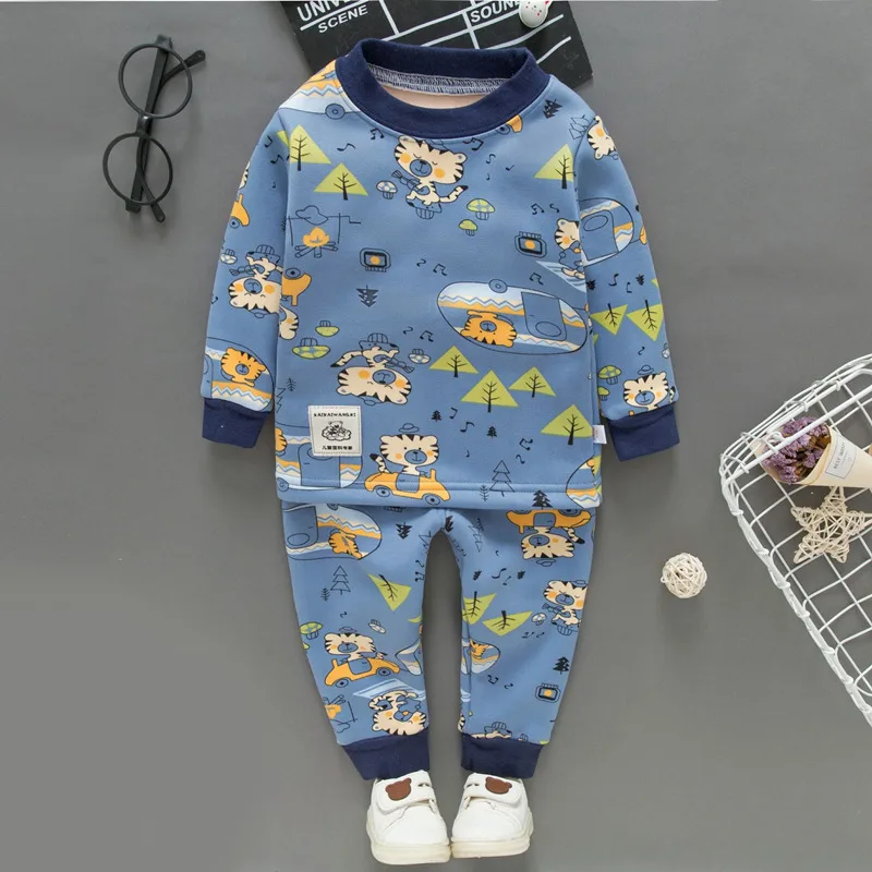 8088 cat SAILEROAD/Детские пижамы для девочек; пижамный комплект с единорогом; детская пижама с динозавром; Теплая Бархатная домашняя одежда для детей; костюм; хлопковые пижамы - Цвет: 8088 cat