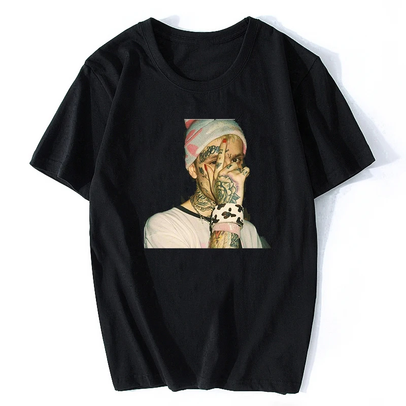 

2021 Summer New Men T-shirt Rock Lil Peep Hip Hop T-shirt Harajuku Streetwear Cotton Short Sleeve O-neck Print Men T-Shirt