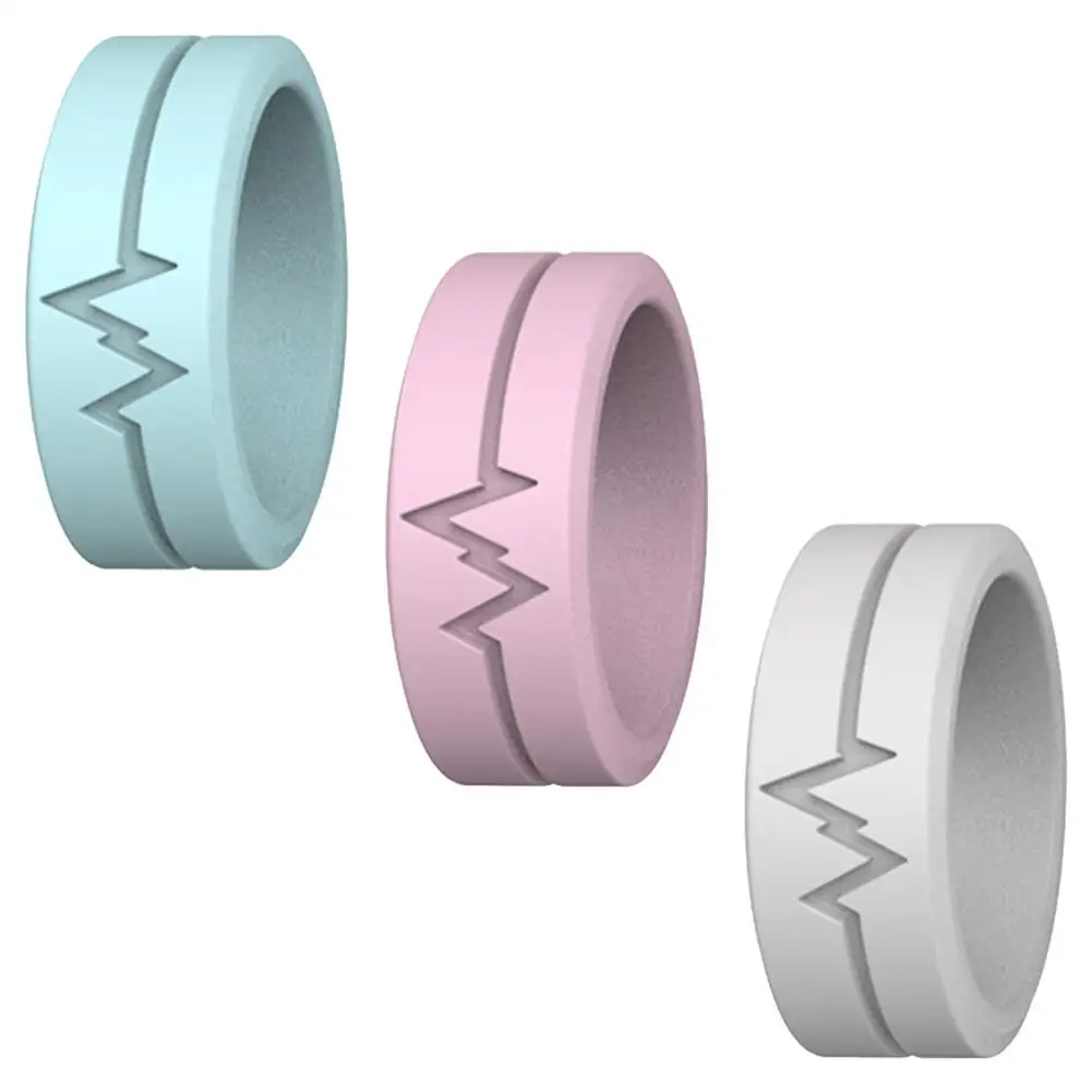 

Outdoor Survival Silicone Ring Night Glow Luminous Rings Safety Reflective Ring For Night Run Men Women Sports Outdoors