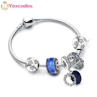 yexcodes women bracelets jewelry gifts snake bone chain with shiny star positioning buckle bright starry sky bracelet