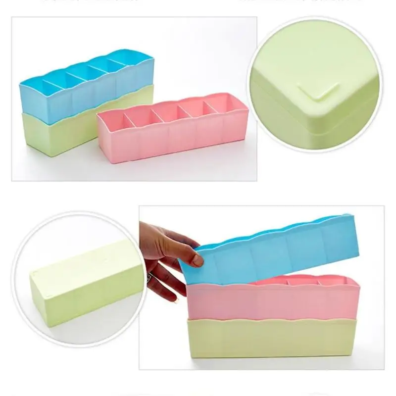 5 ячеек ящик для хранения носков нижнего белья галстуков бюстгальтеров