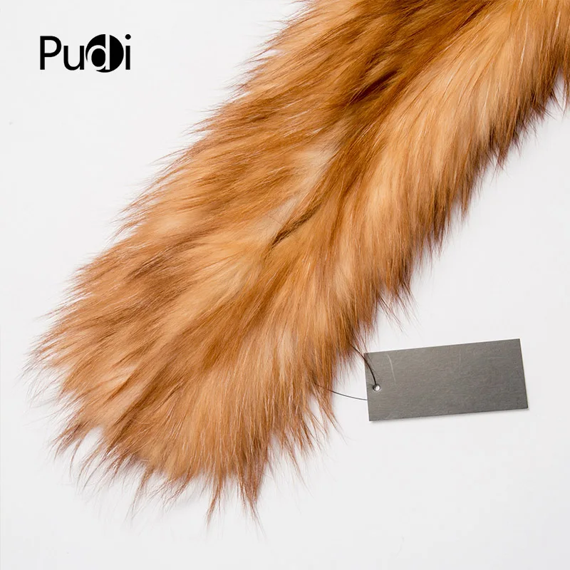 

Pudi SF754 Winter Women's New Fur Scarf Real Fox Hair Pure Color Scarf Comfortable Warm A Variety Of Styles Optional