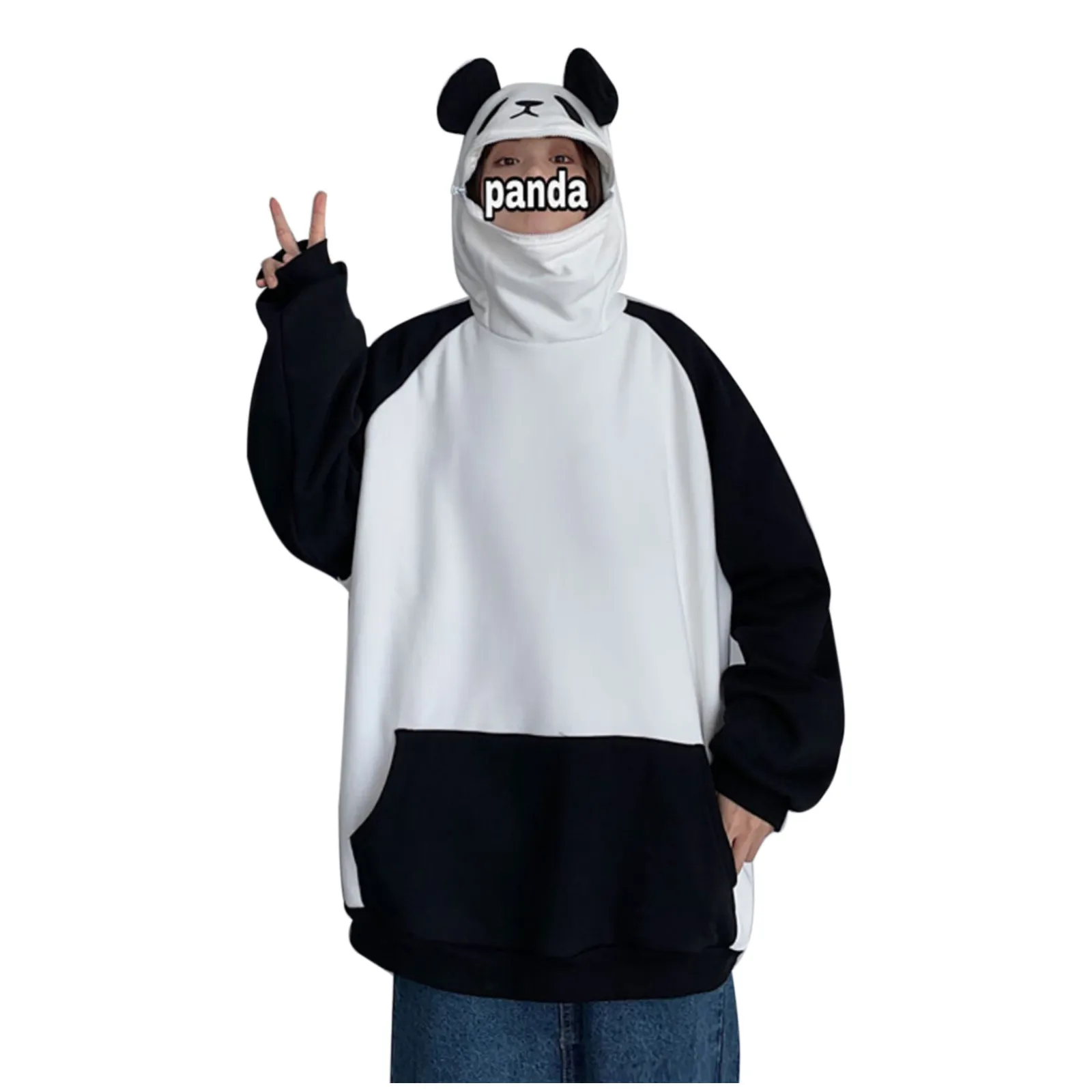 

2021 Autumn Winter Warm Hoodies Coats Kawaii Design Hedging Pocket Sweatershirt harajuku sudaderas