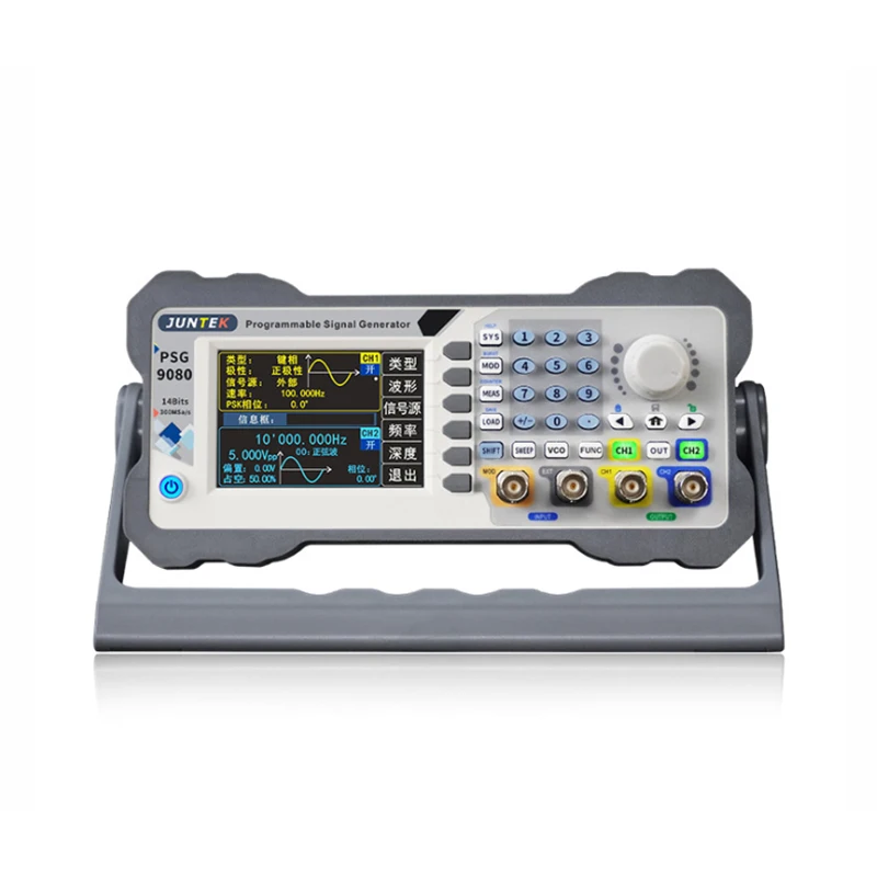 

JUNTEK PSG9080 2 канальный программируемый произвольной волны Функция Источник генератора сигналов частота модуляции амплитуды модуляции