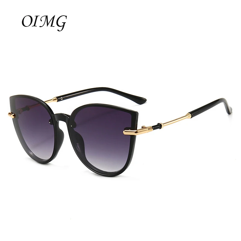 

2021 Cat Eye Women Sunglasses High Quality Black Transparent Female Sun Glasses Oculos Feminino De Sol Zonnebril Dames