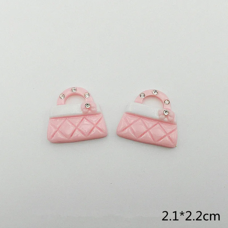 Pink bag 10/20 Вт, 30 Вт, шт. моделирование Косметическая Расческа Зеркало с плоской задней частью плоское украшение из смолы Цвет DIY рукоделия искусственные ювелирные украшения, аксессуары для волос - Цвет: Pink bag
