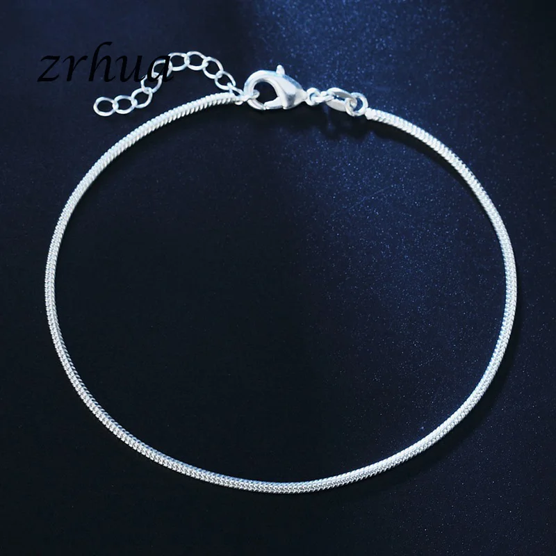 Браслеты на ногу из серебра 925 пробы для девочек|Анклеты| |