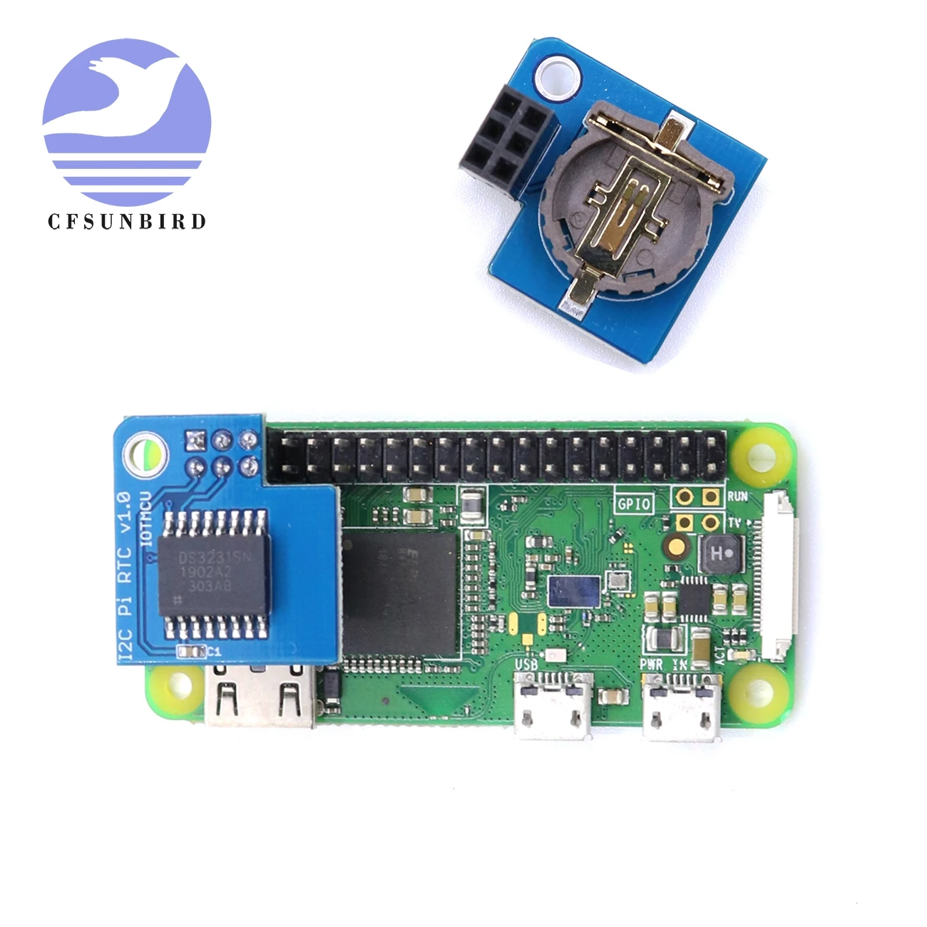 DS3231 I2C Pi RTC/Часы с поддержкой аккумулятора в режиме реального времени (RTC) для Raspberry