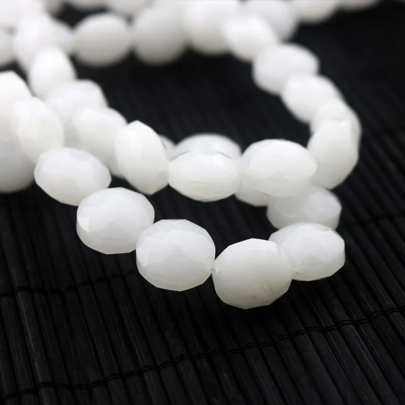 10 шт. Новое поступление натуральный белый хрусталь каменные бусины 8*14 мм для