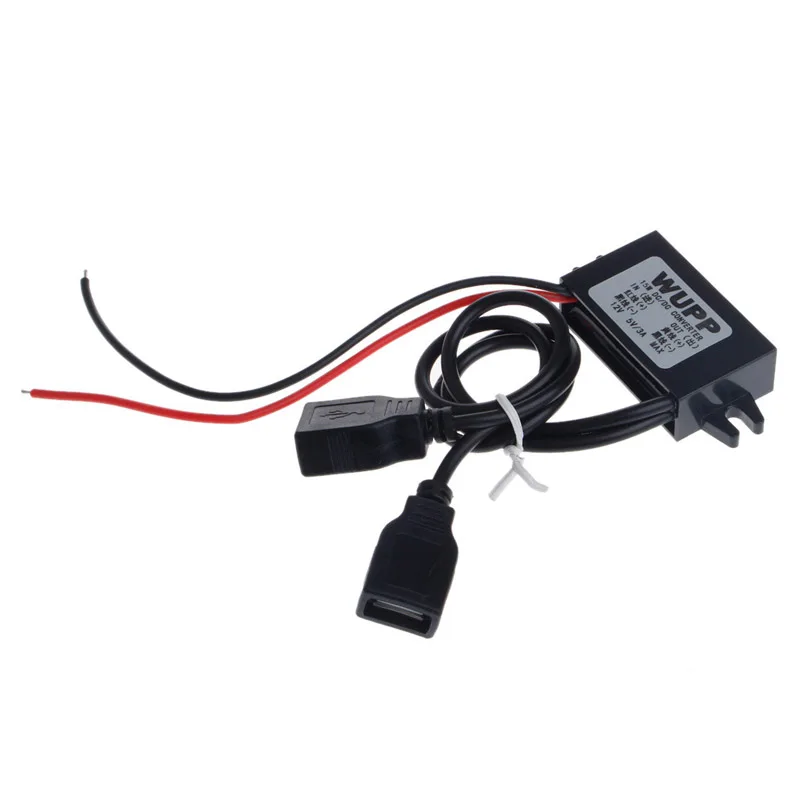 

Car DC 12V to 5V 3A 15W Hard Wired Step Down Dual USB Charger For Dashcam Phone