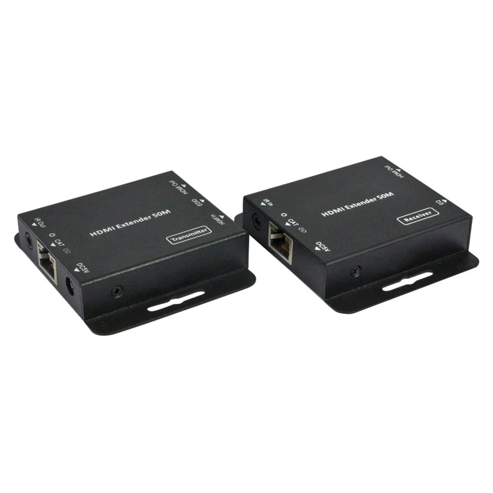 

2 Ports 1080P HDMI-compatible Extender RJ45 IR TX/RX Splitter Adapter Support Cat5e/Cat6 Extension Converter Adapter Coupler