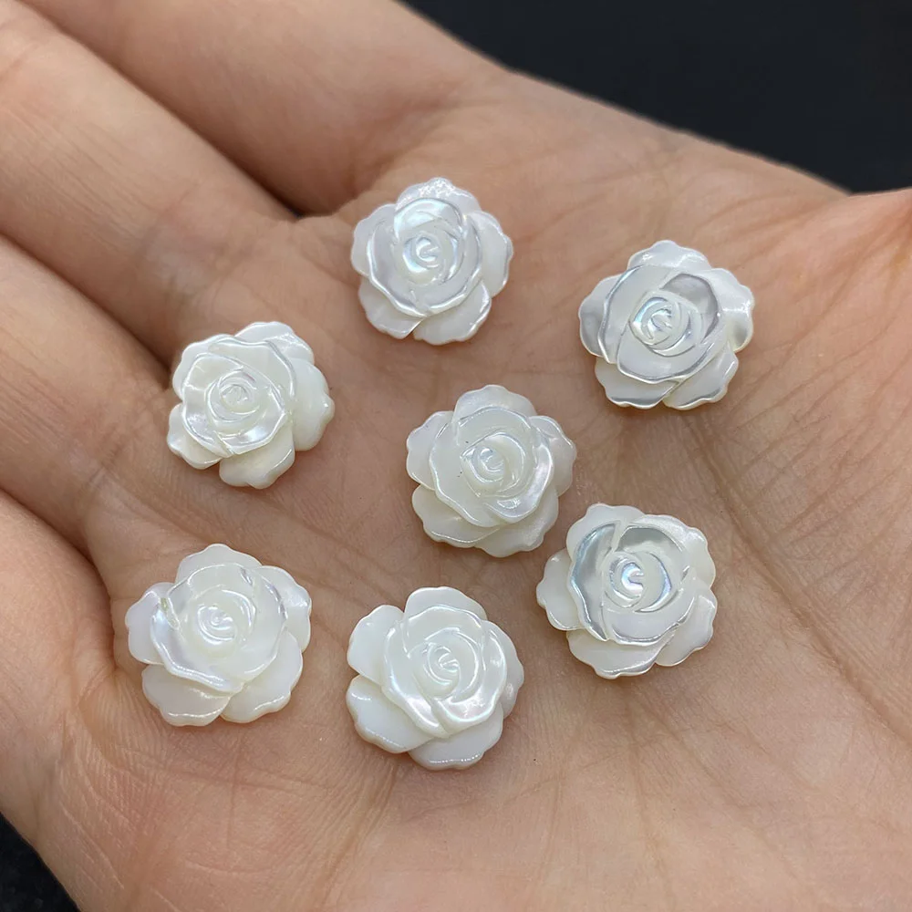 Бусины Из Натуральной перламутровой ракушки бусины с подвесками в виде цветов