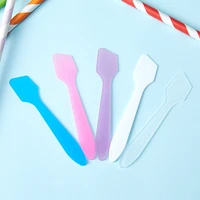 10pcslot diy plastic facial face stick cream mixing spatulas spoon makeup cosmetic make up tools 2019