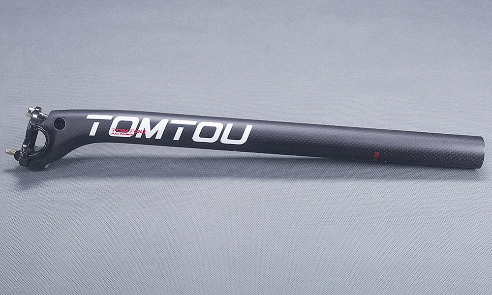 TOMTOU 3K Углеродное волокно руль для велосипеда MTB руль+ ствол+ подседельная труба для велосипеда горный части белый матовый-TW4T18