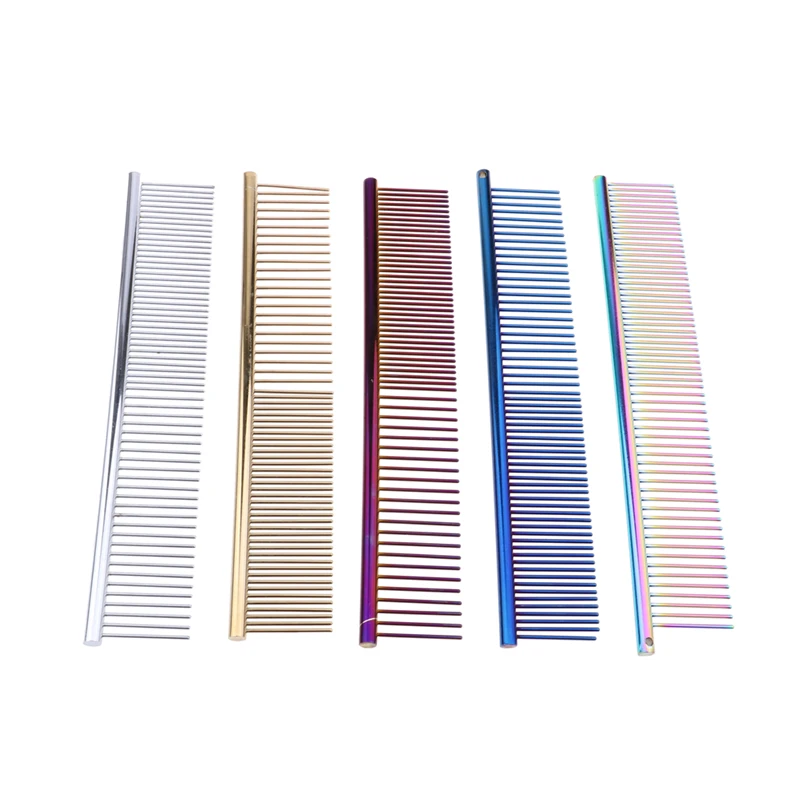 1pc Dog Comb Stainless Steel Hair Trimmer Grooming Cleaning Modeling Pet Tools Remove Falling | Дом и сад