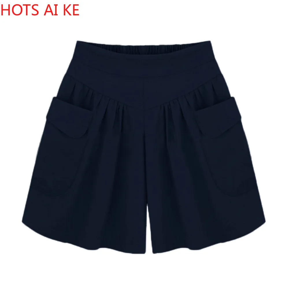 

Women Summer Shorts Cotton And Linen Trousers High Waist Ladies Loose And Comfortable Hot Breeches Girls Casual Garments